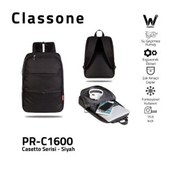 Classone Casetto PR-C1600 15.6 Sırt Notebook Çantası-Siyah - 2