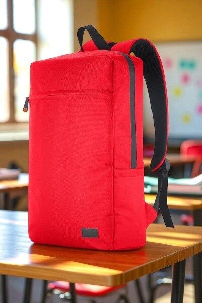 Classone Mila PR-EK102 15,6' Su Geçirmez Kumaş Fermuar Okul Sırt Çantası