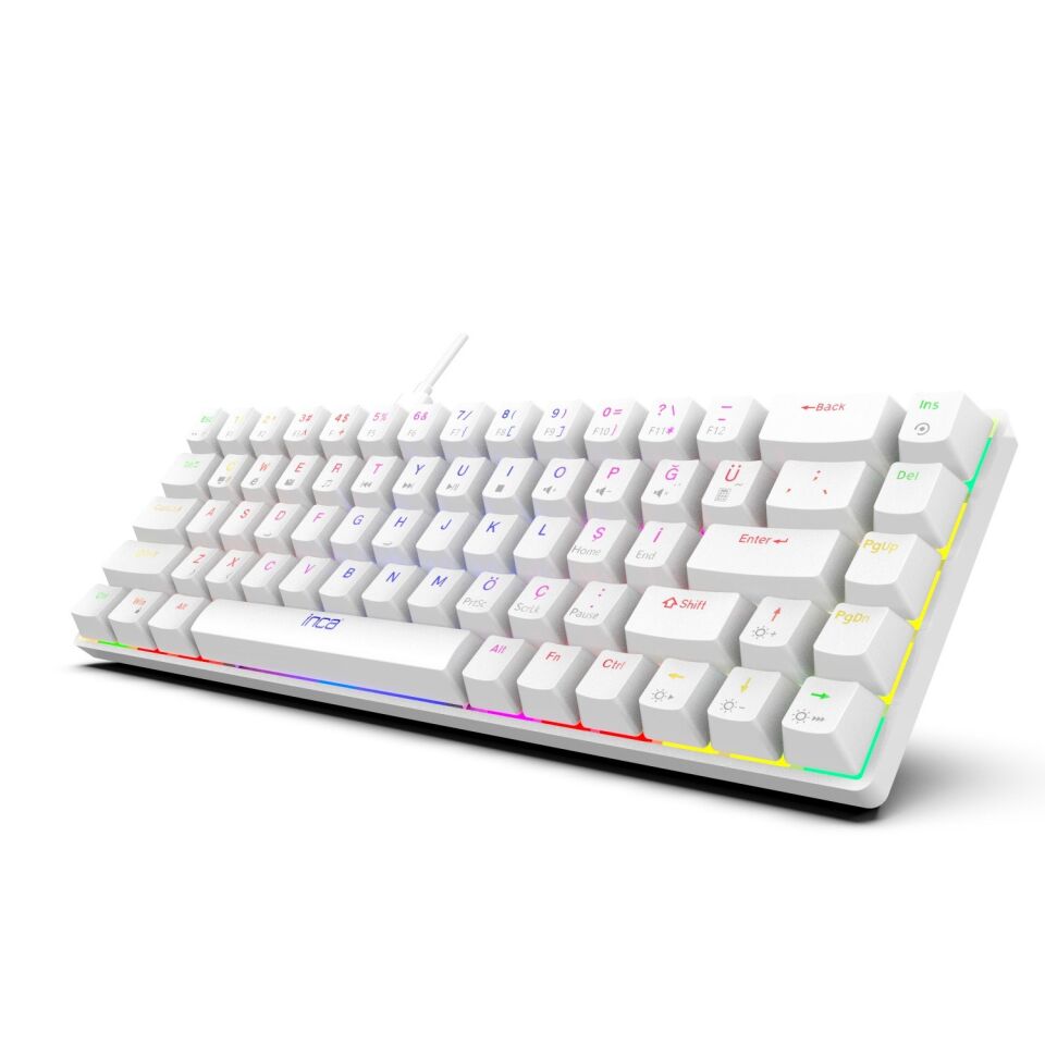 Inca IKG-453 Empousa 68 Keys Red Switch Full Rainbow Mechanical Keyboard