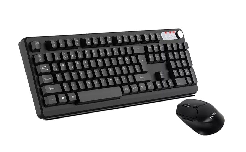 Inca IWS-549U Multimedya Şarj Edilebilir Kablosuz Klavye Mouse Set