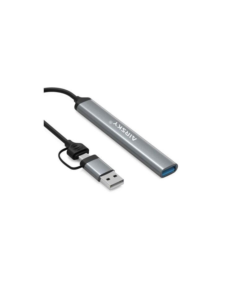 Technow USB 3.0/USB 2.0/SD/TF Girişli 5 in 1 Tip-C Çevirici Adaptörü