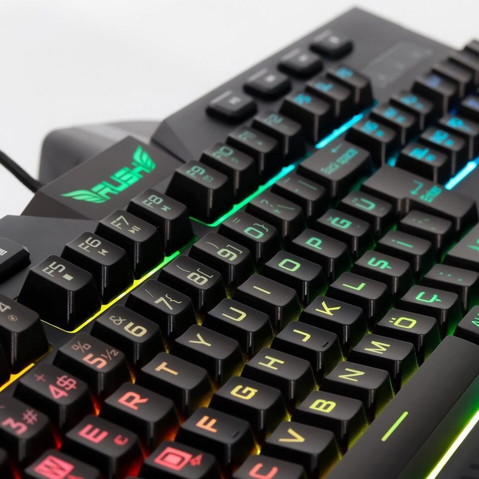 Rush Bomber RK811 Mekanik Hisli Işıklı Gaming Oyuncu Klavye