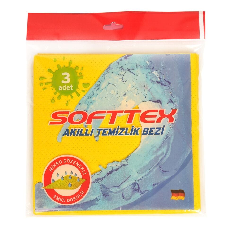 Technow Sofftex Temizlik Bezi Softtex Akıllı Temizlik Bezi Mikro Gözenekli 3 Adet