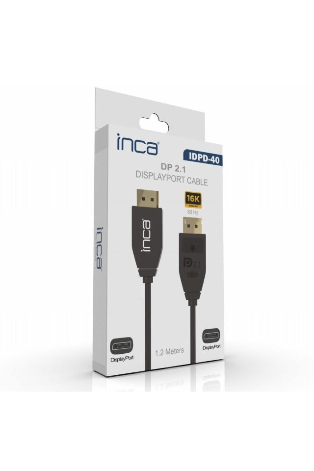 IDPD-40 Displayport to Displayport  2.1 16K @60Hz (15360x8460 ) 8k@120Hz  4K@240Hz 54 Gbps