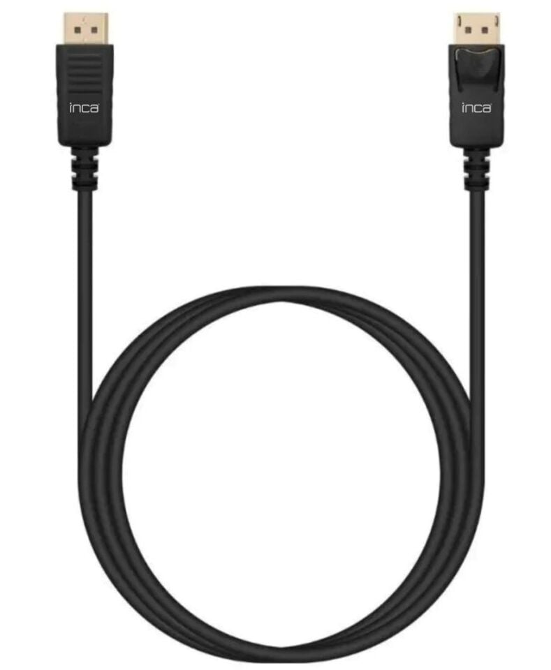 Inca IDPD-02TXA Display Port to Display Port 4K Altın Uçlu V2.0 2 Metre Kablo