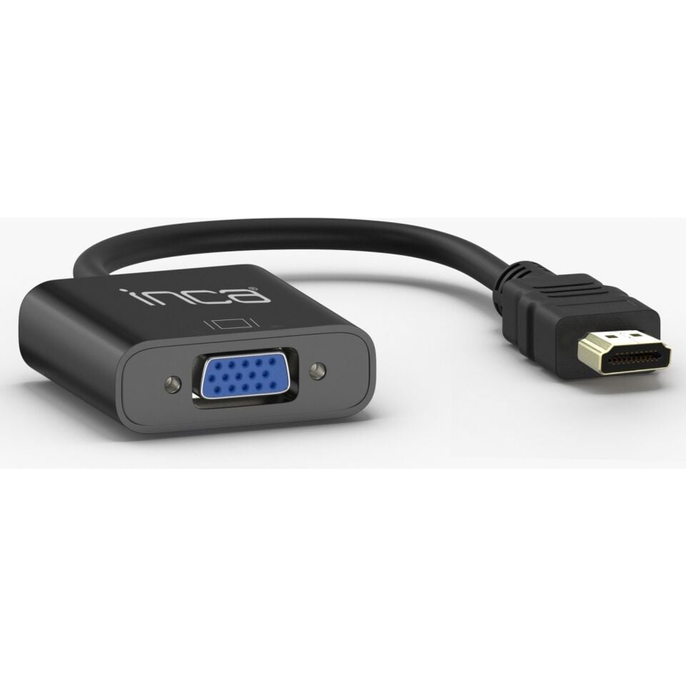 Inca IHTVJ-7S HDMI to VGA Siyah Jaklı Ses Kablosu