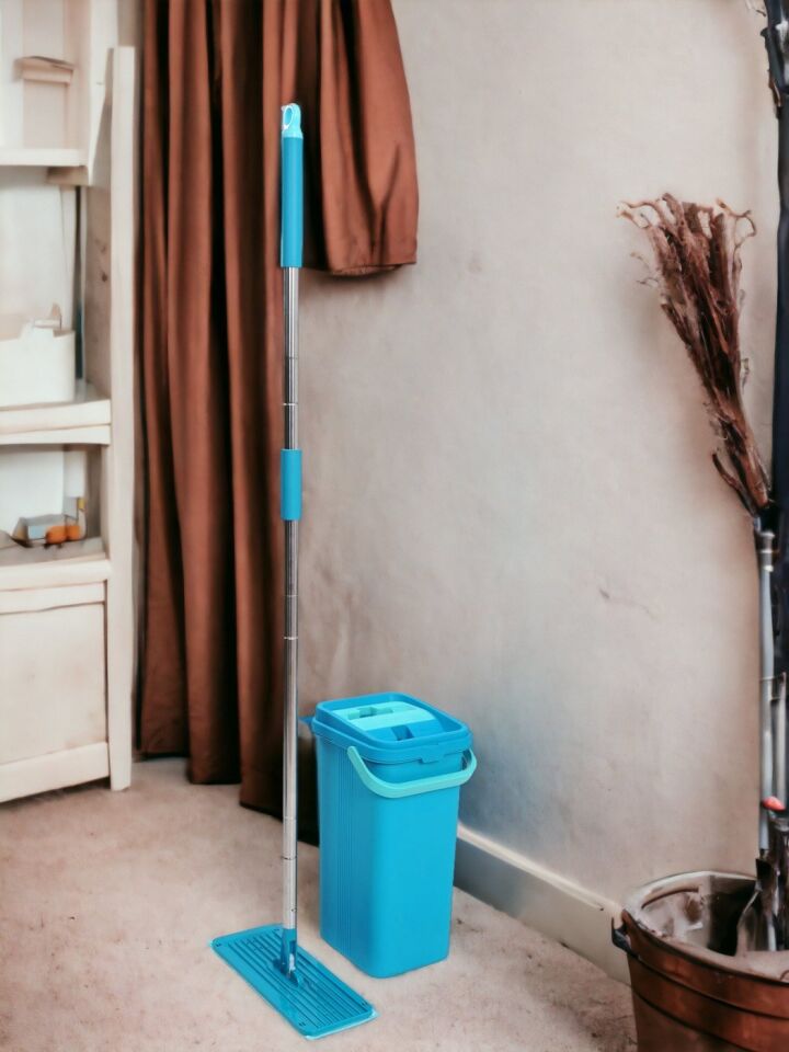 Technow Motek PL-16 Islak Kuru Kullanım  Mikrofiber Palet Mop Temizlik Seti