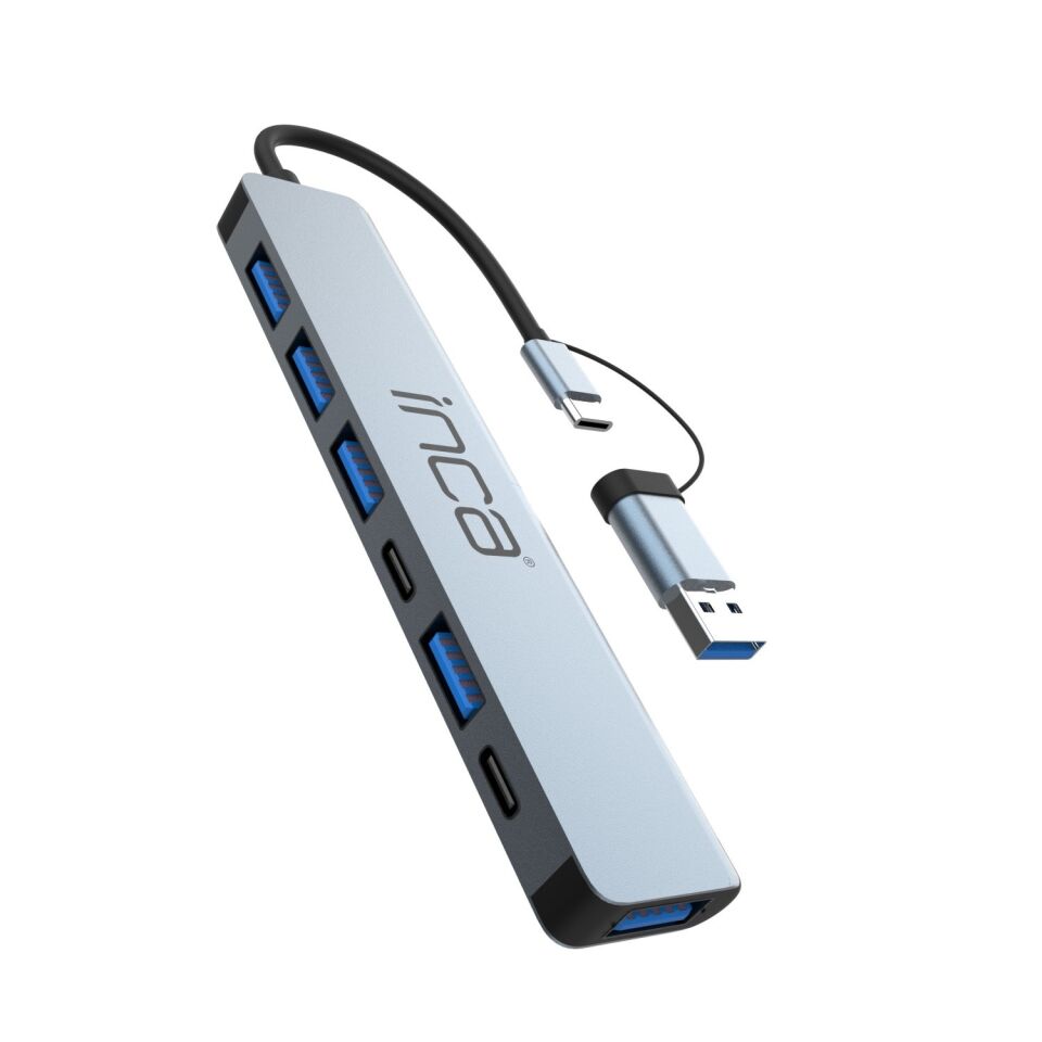 Inca IUTP-7T USB 3.0 + 4x USB 2.0 100W Çoklayıcı Çevirici