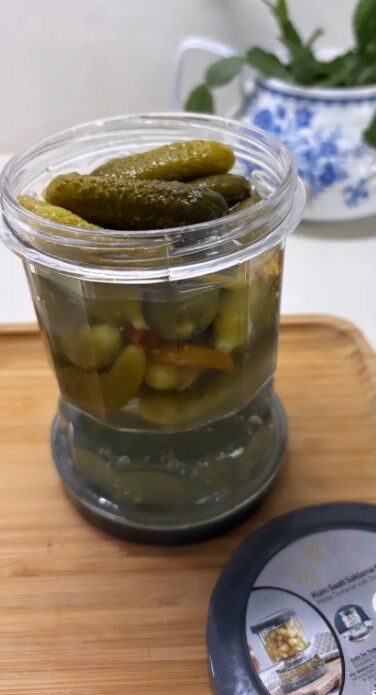 Vip Ahmet VPS-023 Sulu Peynir Zeytin ve Turşu Saklama Kabı 500 ml