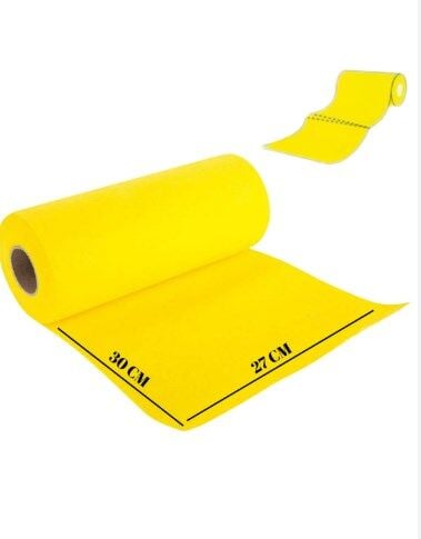 Technow Softtex 15 Kesimli Sarı Kopar Kullan Rulo Temizlik Bezi 27x30 Cm 10'lu