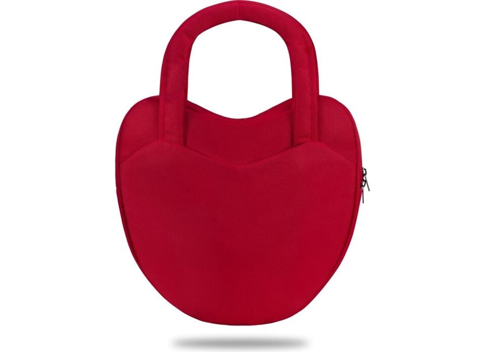 LOVE1402 13-14 Inch WTXPro Su Geçirmez Kumaş, Macbook,Mac Air Laptop El ve Omuz Çantası - Kırmızı