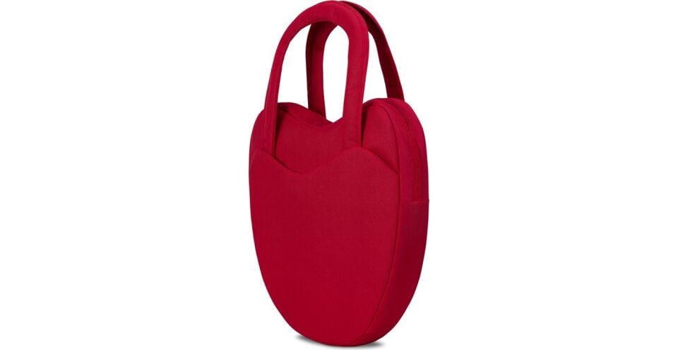 LOVE1402 13-14 Inch WTXPro Su Geçirmez Kumaş, Macbook,Mac Air Laptop El ve Omuz Çantası - Kırmızı