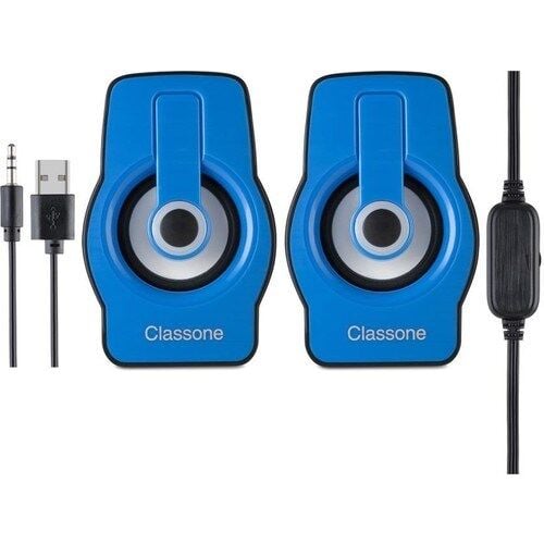 Classone X1 Black Rgb Işıklı  Gaming  Usb Hoparlör Mavi Speaker