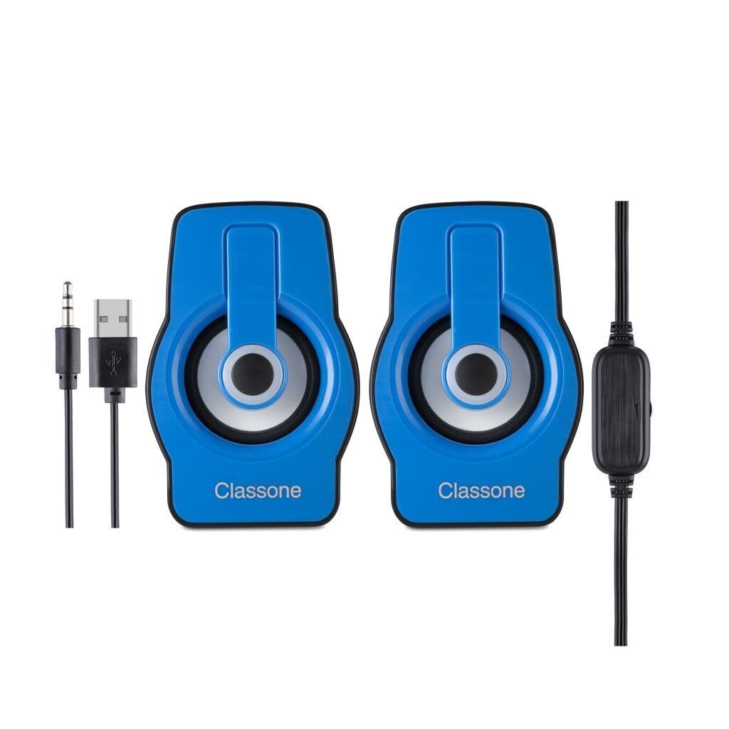 Classone X1 Black Rgb Işıklı  Gaming  Usb Hoparlör Mavi Speaker