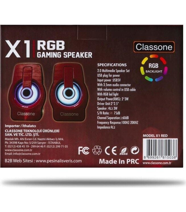 X1 Rgb Gaming Hoparlör