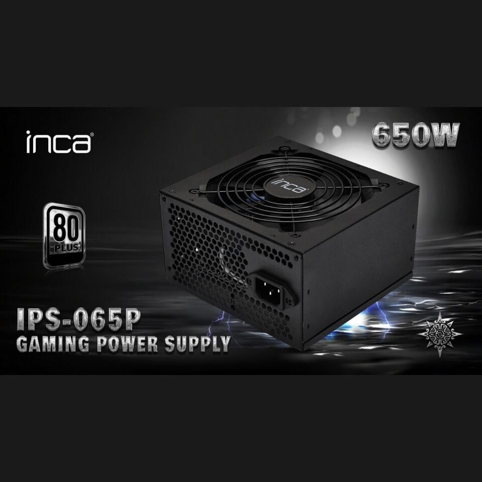 Inca 650W IPS-065P 12cm Fan Aktif PFC 80+ Power Supply