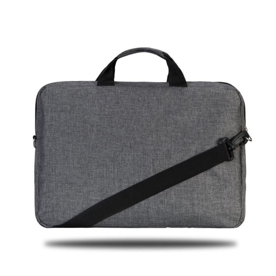 Classone TL2564 Su Geçirmez Kumaş Fermuar15,6inç Notebook El Çantası Gri