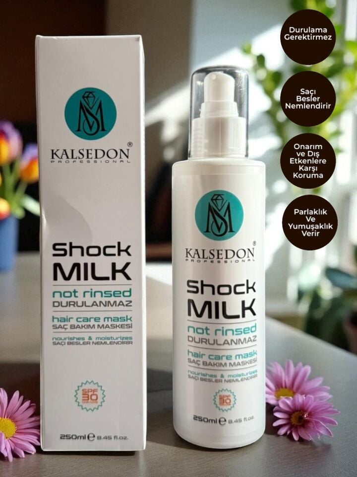 MS Kalsedon Shock Milk Durulamasız Keratin Saç Bakım Maske Sütü 250ml