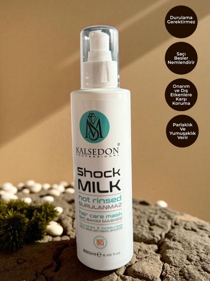 MS Kalsedon Shock Milk Durulamasız Keratin Saç Bakım Maske Sütü 250ml