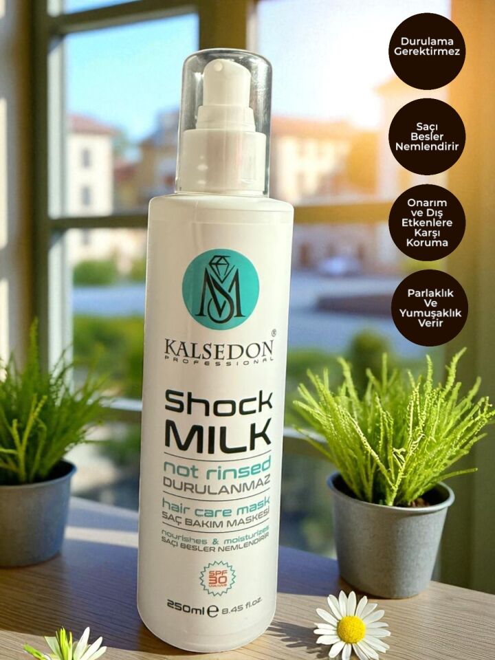 MS Kalsedon Shock Milk Durulamasız Keratin Saç Bakım Maske Sütü 250ml