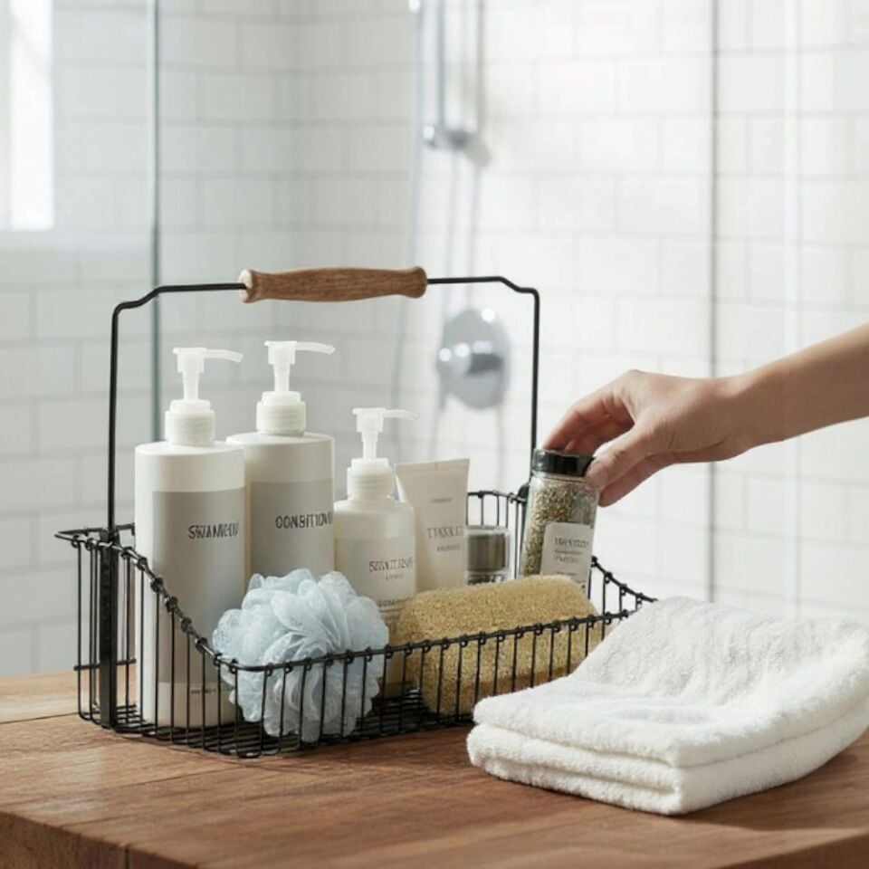 Technow Vip Ahmet VP-168  20*30 cm Mutfak Banyo Ferforje Metal Sepet