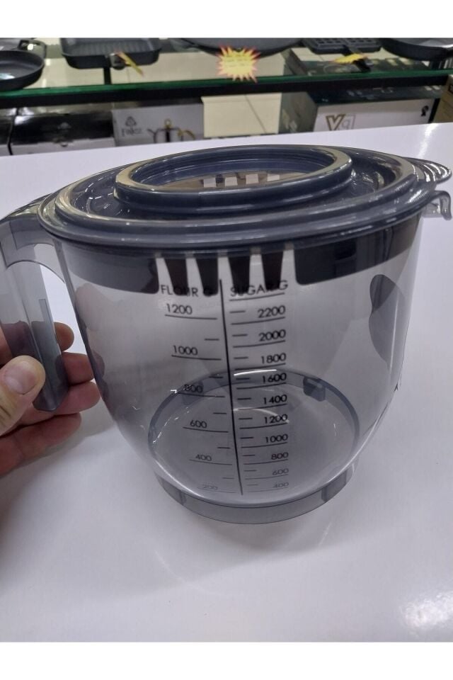 Technow Vip Ahmet VP-023 2200ml Kumsal Kapaklı Çırpma Mikser Kabı