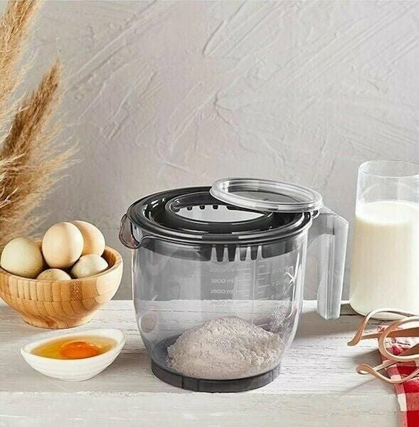 Technow Vip Ahmet VP-023 2200ml Kumsal Kapaklı Çırpma Mikser Kabı