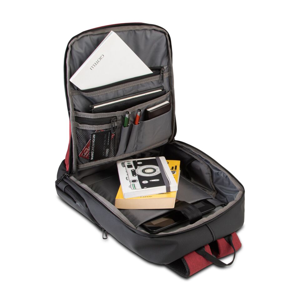 Classone BP-IT805 Parma Serisi WTXpro Su Geçirmez Kumaş 15.6” Sırt Çantası-Siyah