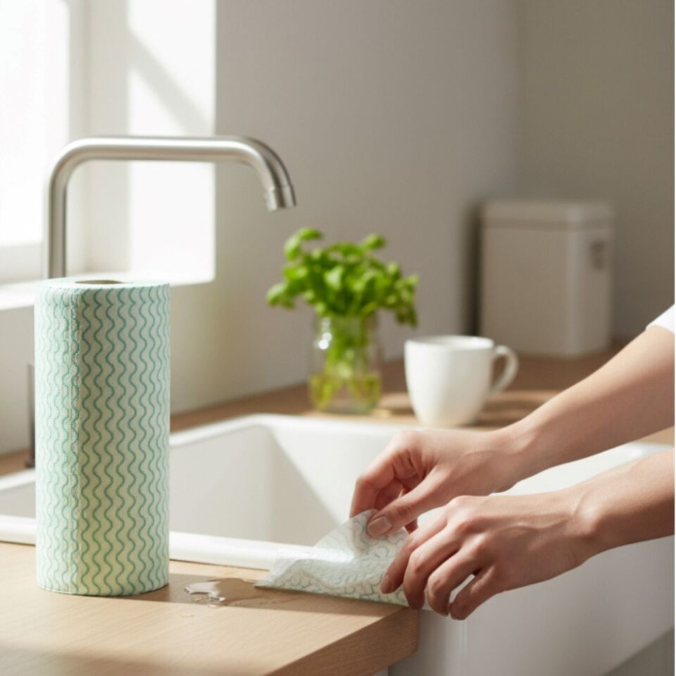 Technow Softtex 33 Yaprak Kopar Kullan Rulo Hassas Temizlik Bezi 27x30cm 5'li