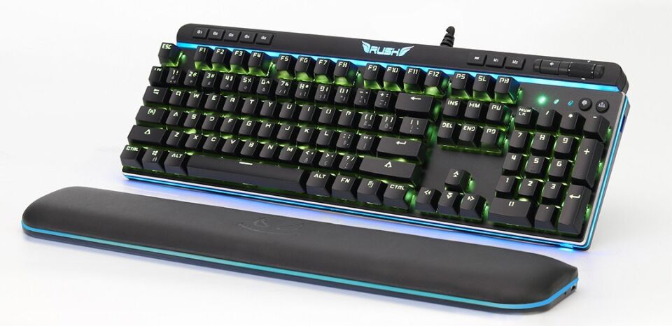 Rush Cobalt RK991 Mavi Switch Rgb Manyetik Bileklikli Rgb Makrolu Mekanik Oyuncu Klavyesi