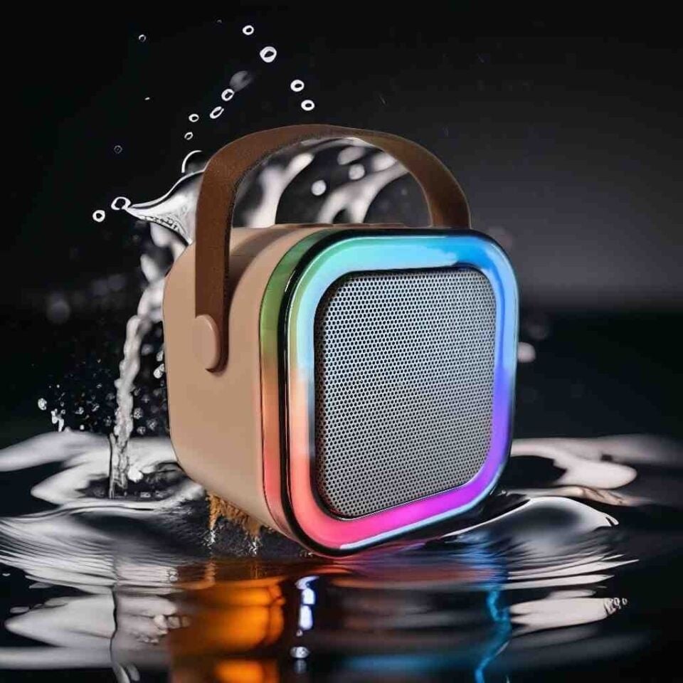 Technow Colorful Karaoke Sound System K12 Kablosuz Mikrofonlu Taşınabilir Müzik Kutusu
