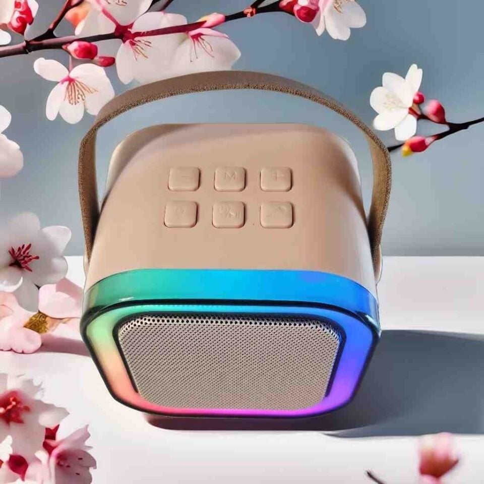 Technow Colorful Karaoke Sound System K12 Kablosuz Mikrofonlu Taşınabilir Müzik Kutusu