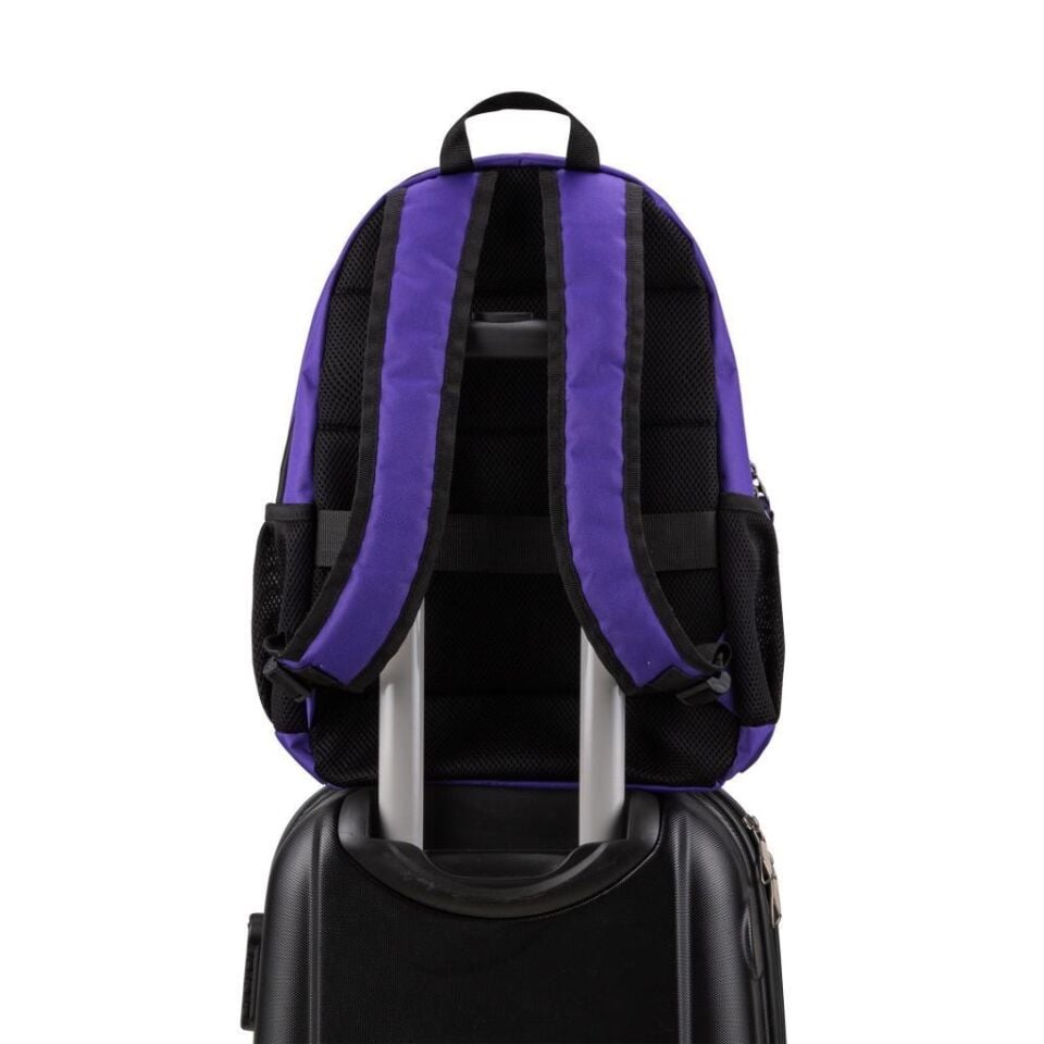 Classone BP-WTX103 Energy Serisi 15.6''Su Geçirmez Kumaş Laptop, Notebook Sırt Çantası Mor