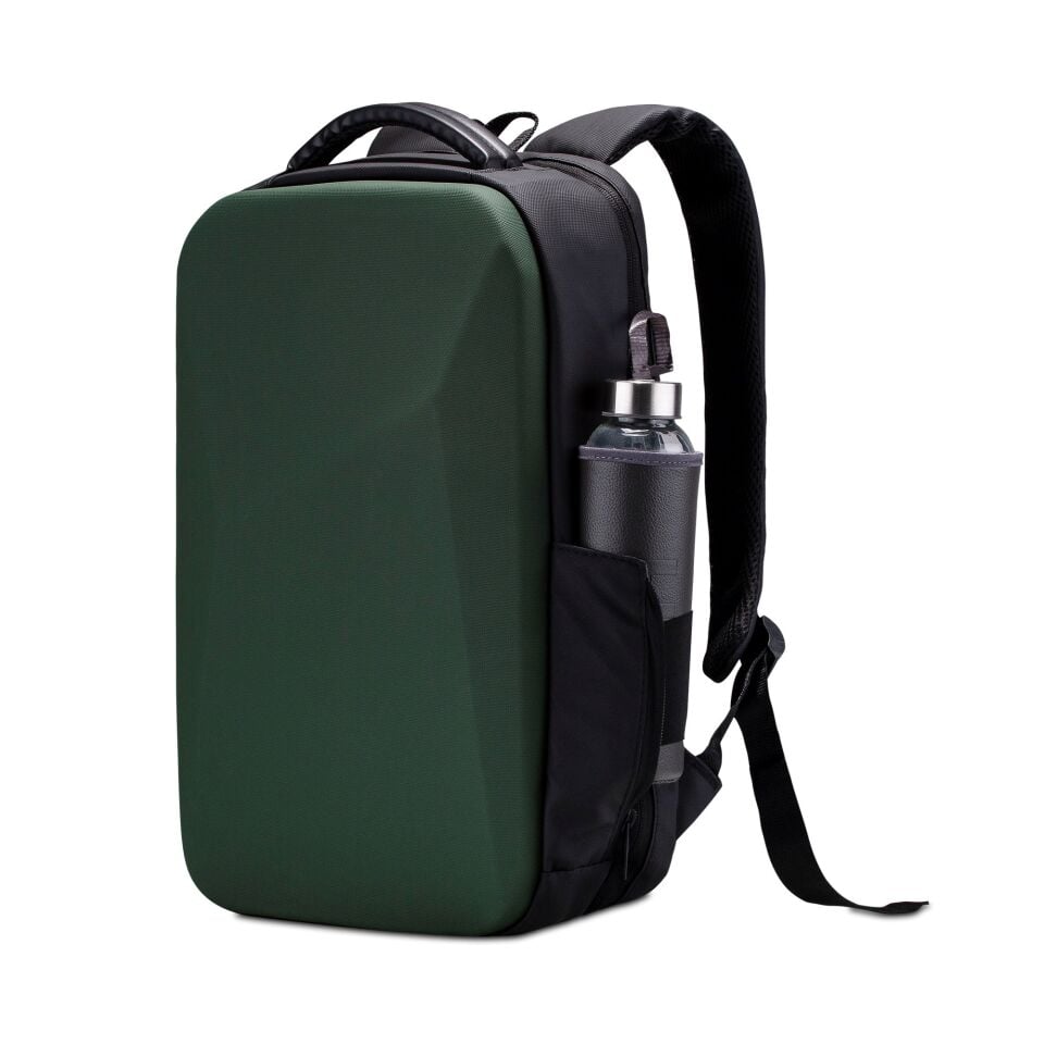 Classone GA-0017 Gauntlet Sert Kabuk Serisi 15.6 inch WTX Pro Su Geçirmez Kumaş Laptop Çantası Yeşil