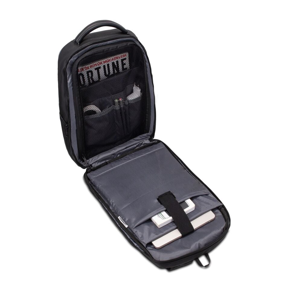 Classone GA-0010 Gauntlet Sert Kabuk Serisi 15.6 inch WTX Pro Su Geçirmez Kumaş Laptop Çantası Siyah