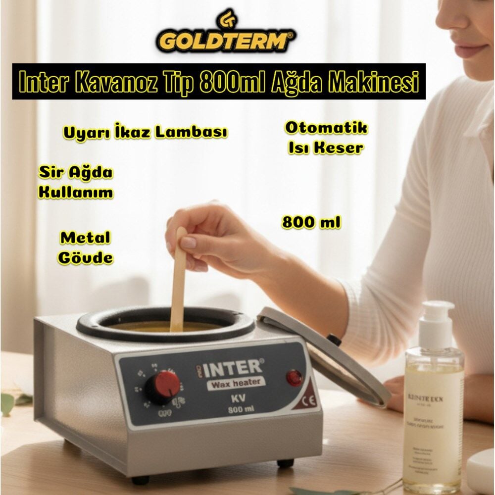 Technow İnter Metal Gövde  Konserve Kavanoz Ağda Isıtıcı 800ML