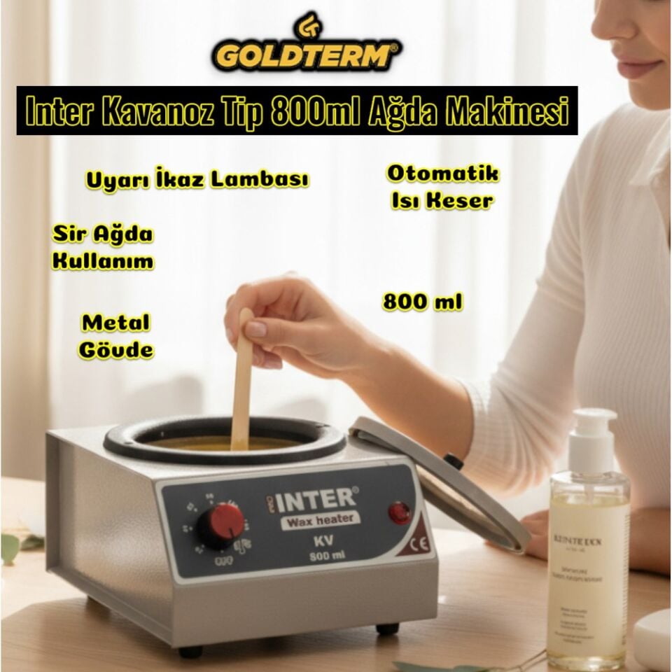 Technow İnter Metal Gövde  Konserve Kavanoz Ağda Isıtıcı 800ML