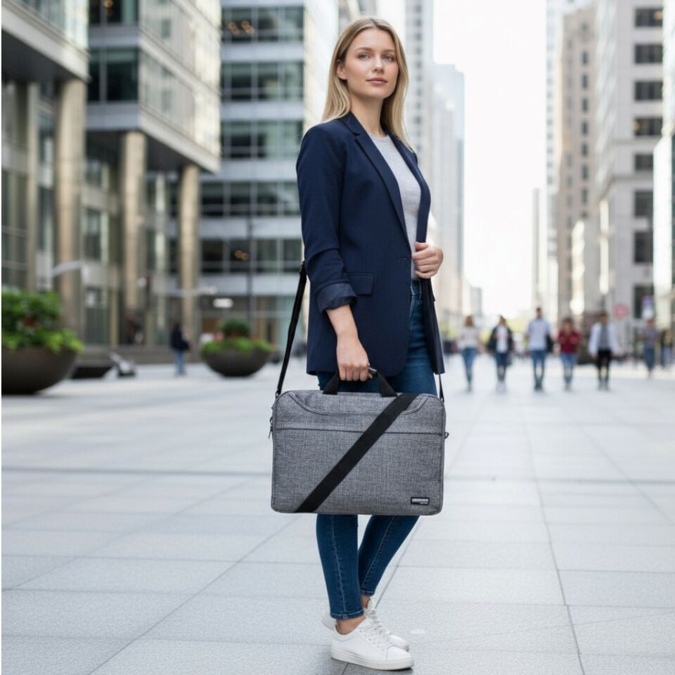 Classone TL2564 15,6''Notebook El Çantası-Gri + Kablosuz Mouse