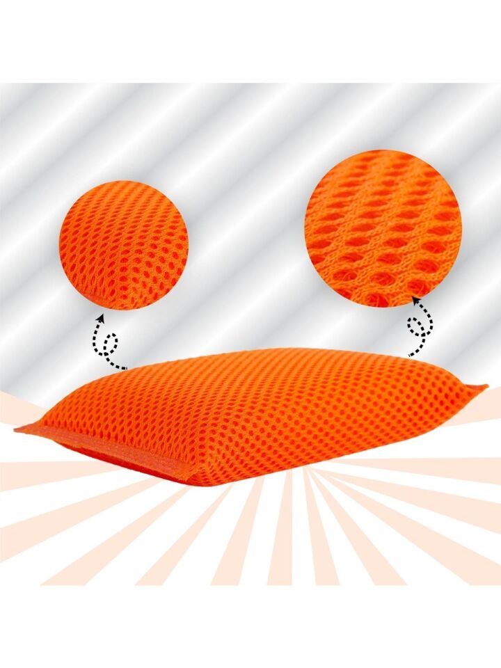 Technow Petek Dokulu Fileli Pratik Temizlik ve Bulaşık Süngeri Renkli  3 Adet