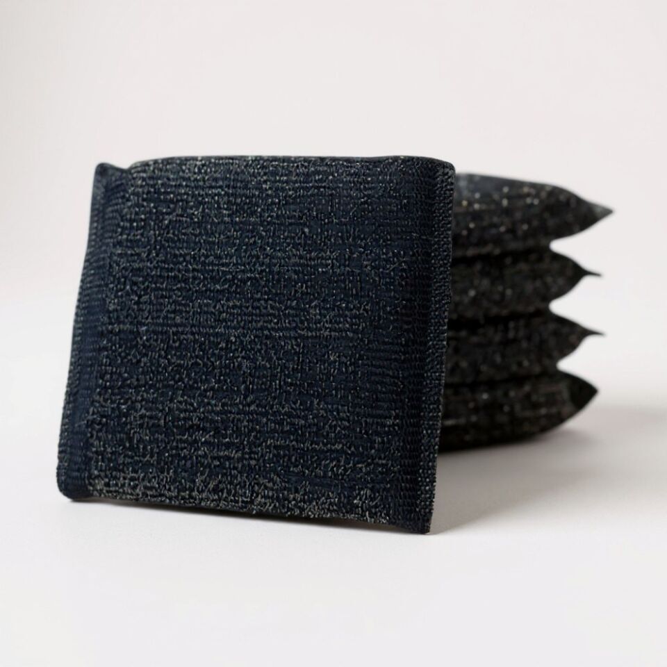 Technow Paslanmaz Çelik Sihirli Inox Yağ ve Kir Çözücü Tel Bulaşık Süngeri 2 Adet