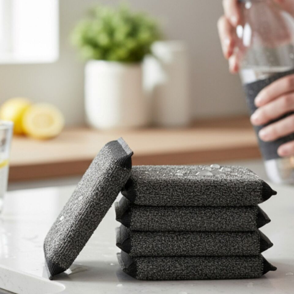 Technow 9 Parça Çok Amaçlı Genel Kullanım Mutfak Bulaşık Süngeri Yıkama Seti