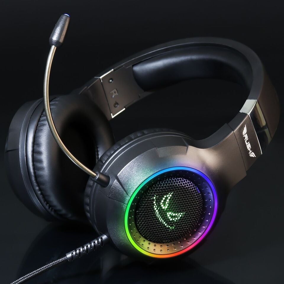 Rush Ace Rhx55 7.1 Surround Titreşimli Rgb Modlu Mikrofonlu Oyuncu Gaming Kulaklık