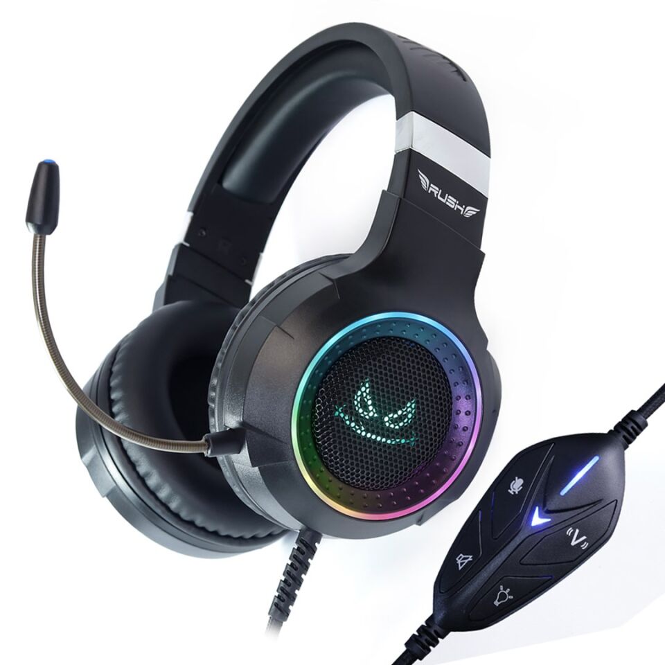 Rush Ace Rhx55 7.1 Surround Titreşimli Rgb Modlu Mikrofonlu Oyuncu Gaming Kulaklık