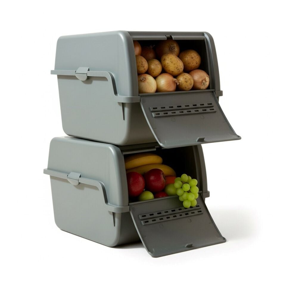 Technow Motek MT-40 S-Box 8 Litre Çok Amaçlı Organizer Düzenleyici Antrasit  2 Adet