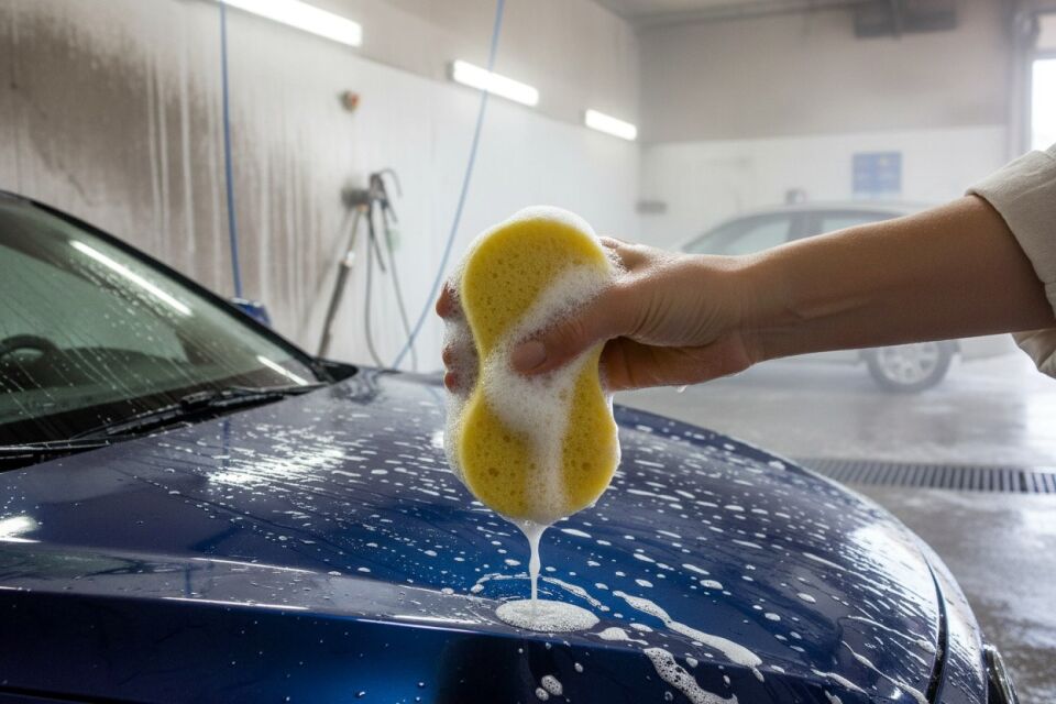 Technow Sponge Oto Yıkama Süngeri Araba Temizleme Köpükleme ve Araç Yıkama Yumuşak Doku