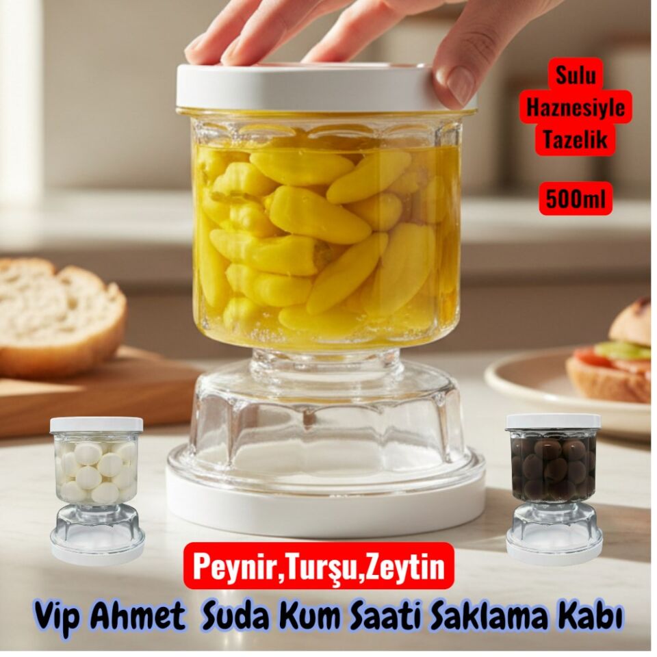 Technow Vip Ahmet Sulu  Zeytin Saklama Kabı 500 ml