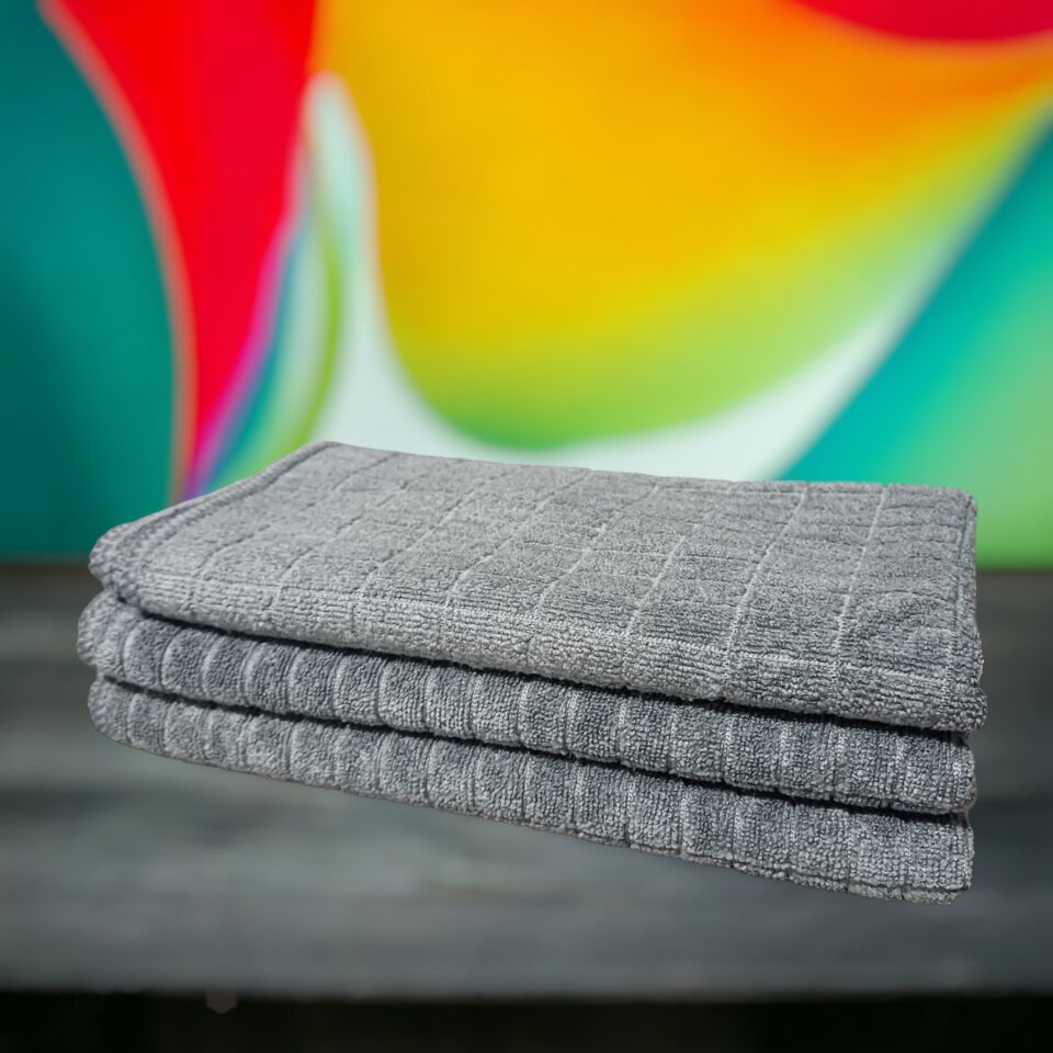 Technow Misclean Mikrofiber Mutfak Temizlik Bezi 40*40 cm Leke Tutmaz Koku Yapmaz(3 Adet)