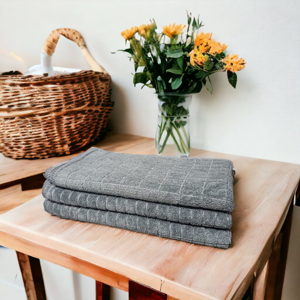 Technow Misclean Mikrofiber Mutfak Temizlik Bezi 40*40 cm Leke Tutmaz Koku Yapmaz(3 Adet)