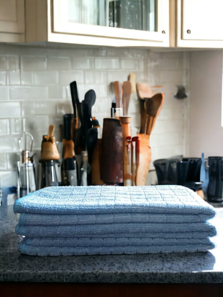 Technow Misclean Mikrofiber Mutfak Temizlik Bezi 40*40 cm Mavi (3 Adet)