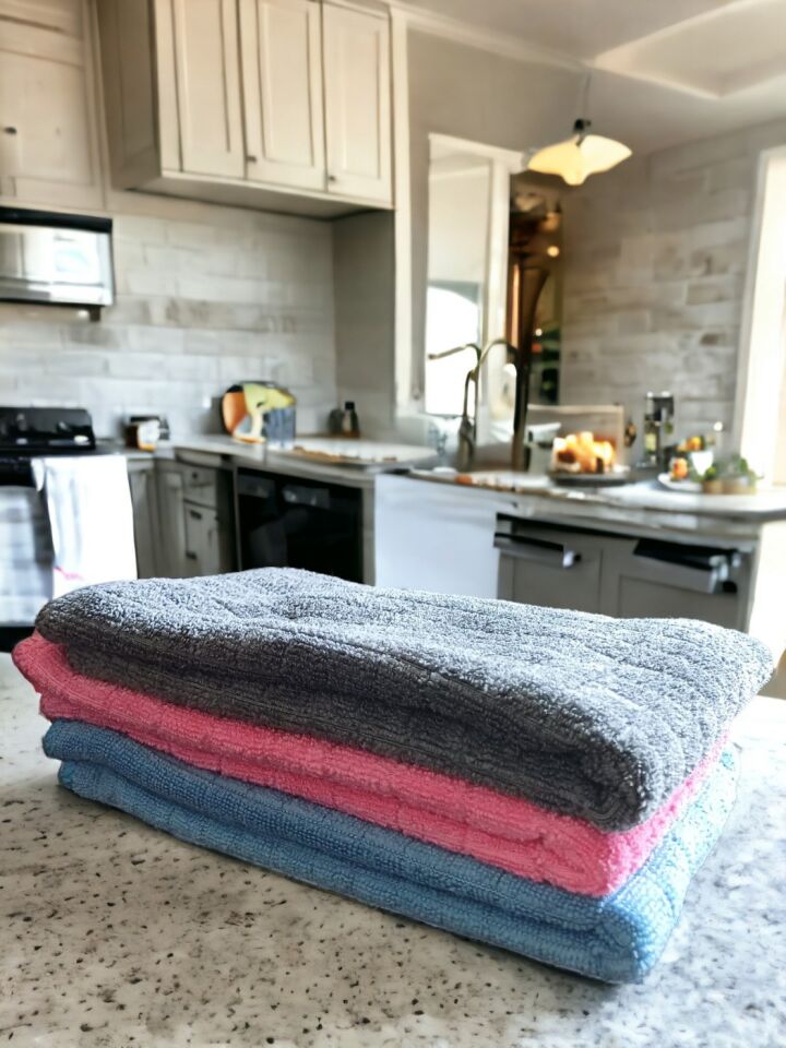 Technow Misclean Mikrofiber Mutfak Temizlik Bezi 40*40 cm 3 Renk (3 Adet)